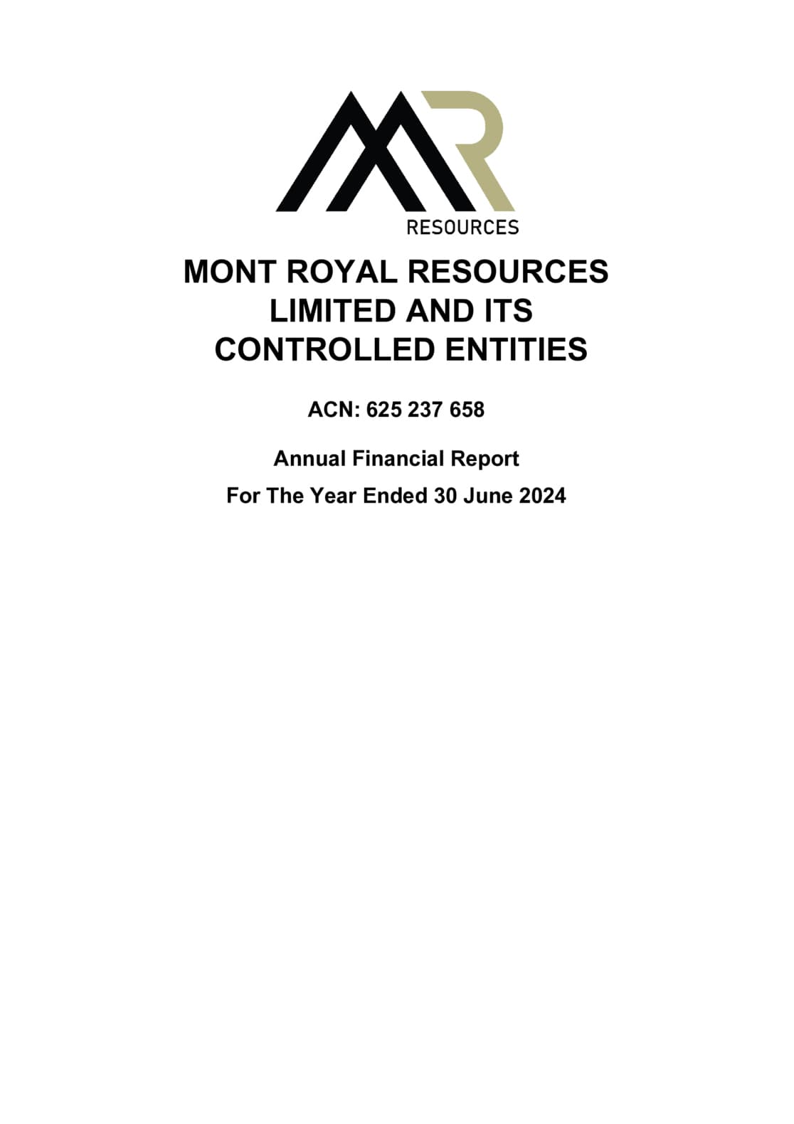 Annual Financial Report 30 June 2024
