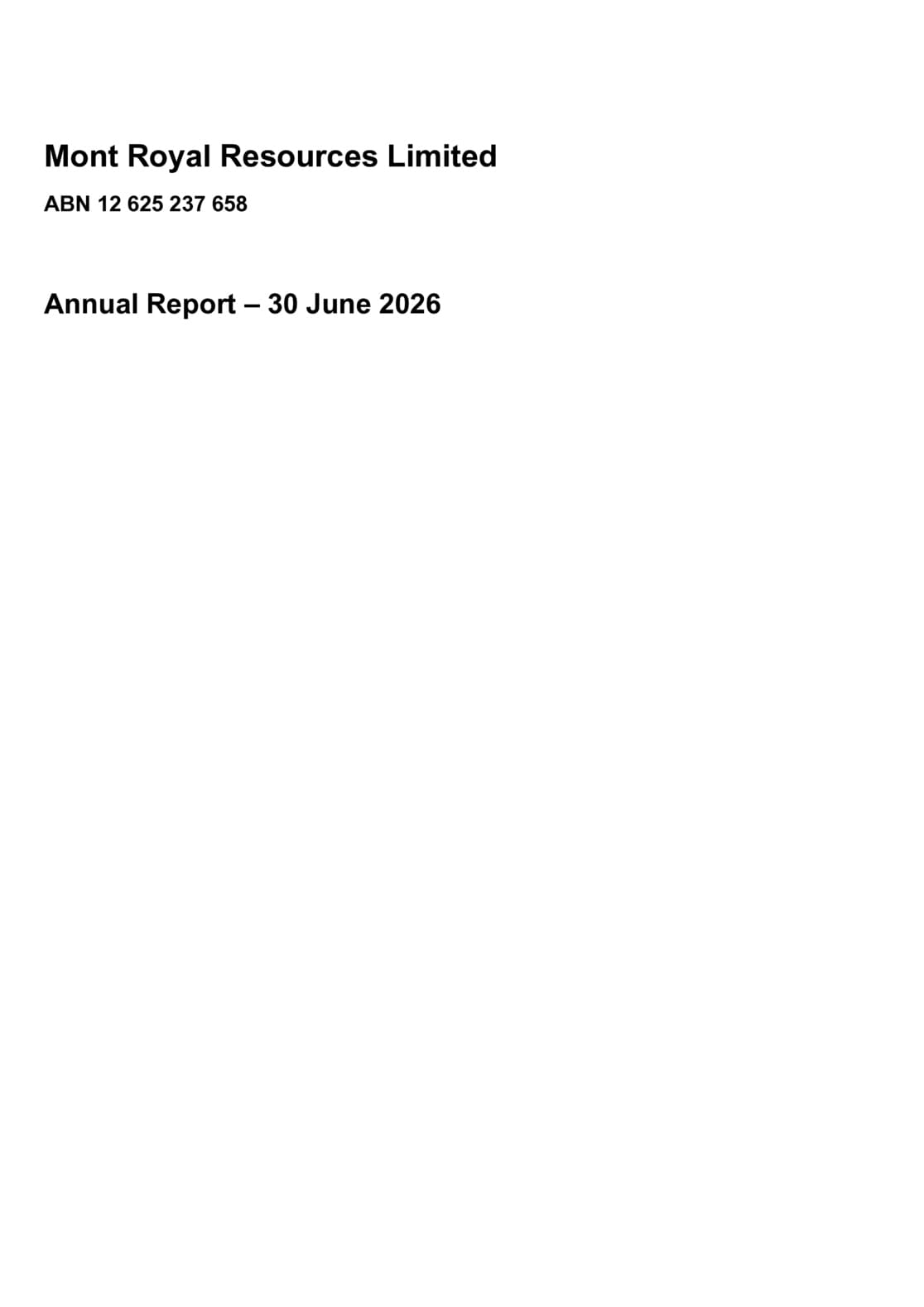 Annual Report to shareholders